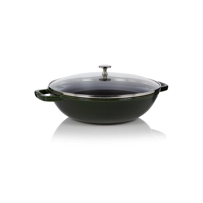 Staub 40511-344-0 Wok, Rund, 30 Cm, Negro