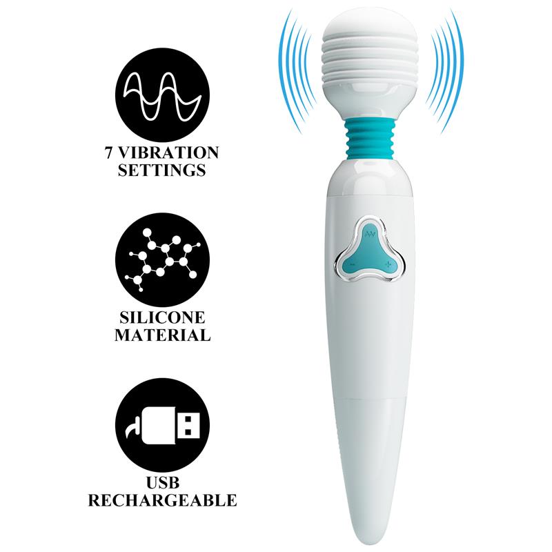 Pretty Love - Cloud Vibrador Wand 7 Vibraciones Blanco