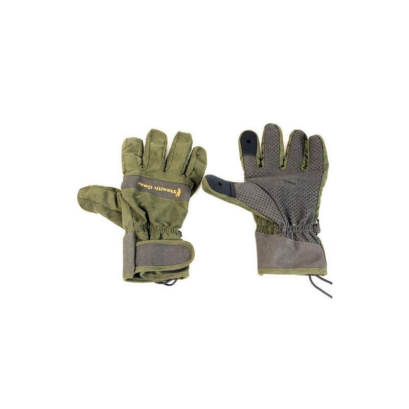 Stealth Gear Sgglxl Guante De Seguridad Verde, Oliva Microfibra, Poliéster
