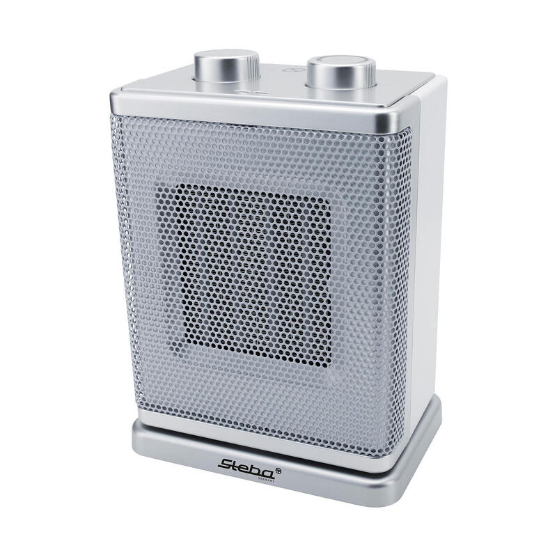 Steba Kh 4 Calefactor Ventilador Eléctrico Interior Plata, Blanco 1800 W