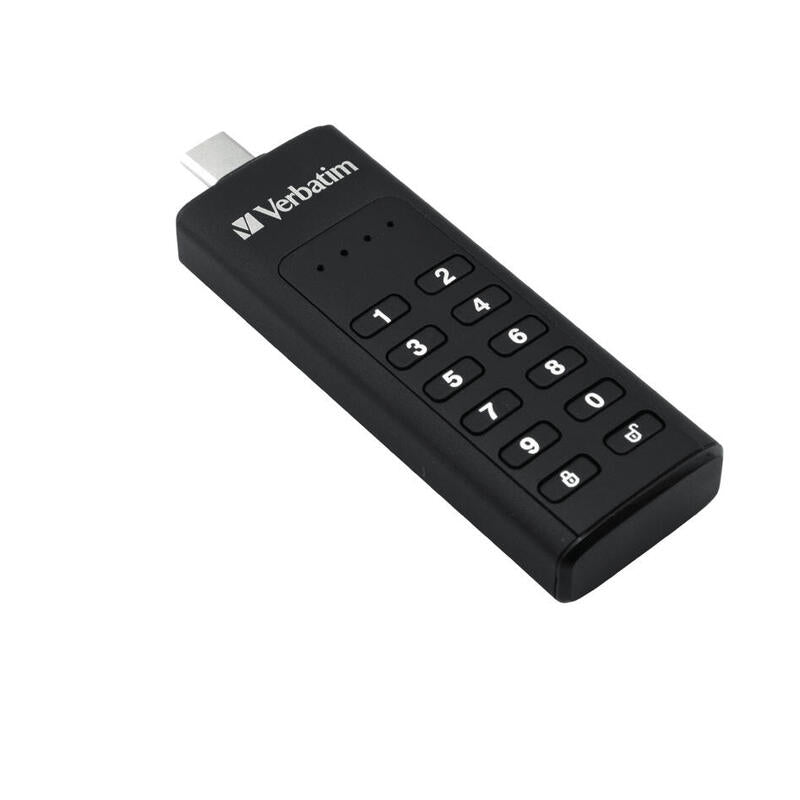 Stick 32gb Usb 3.2 Verbatim Keypad Secure Negro