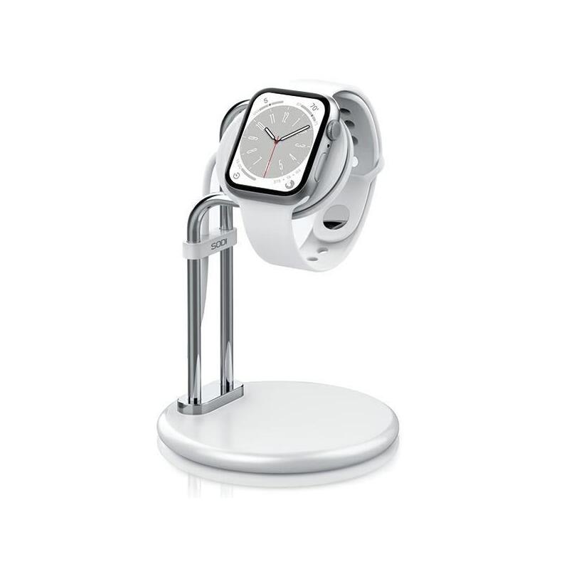 Stojak Do Apple Watch Saw-300 Ladowanie Srebrny