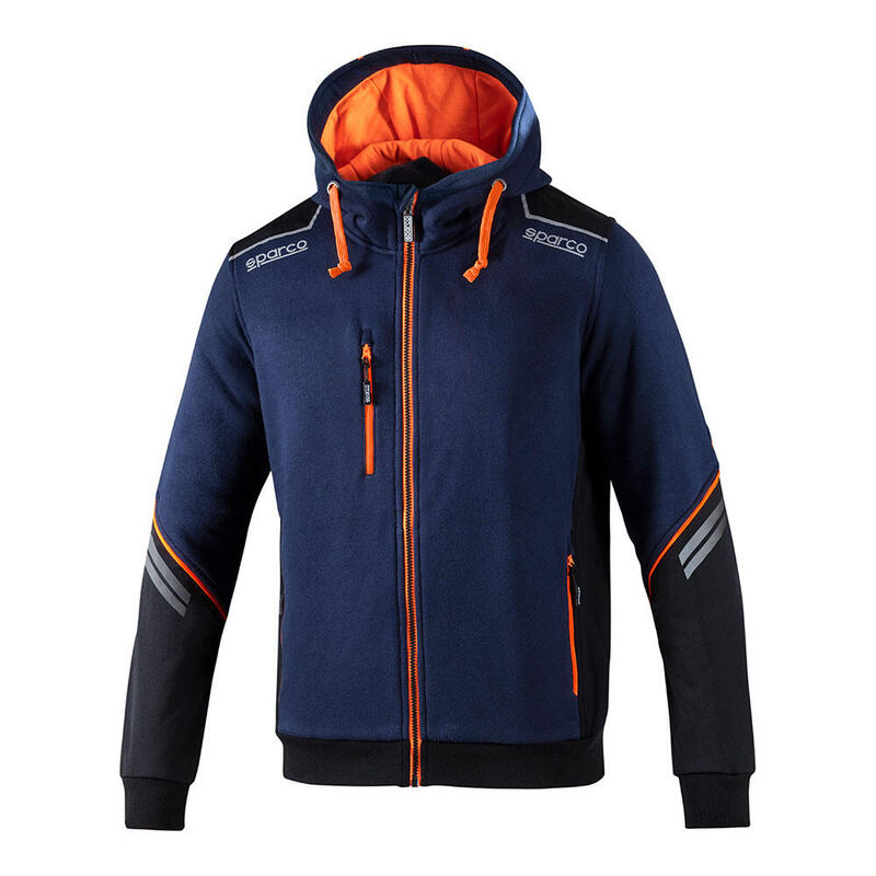 Sudadera Tech Ndis Hooded Full Zip Talla Xl Bm/Af 02414bmaf4xl Sparco