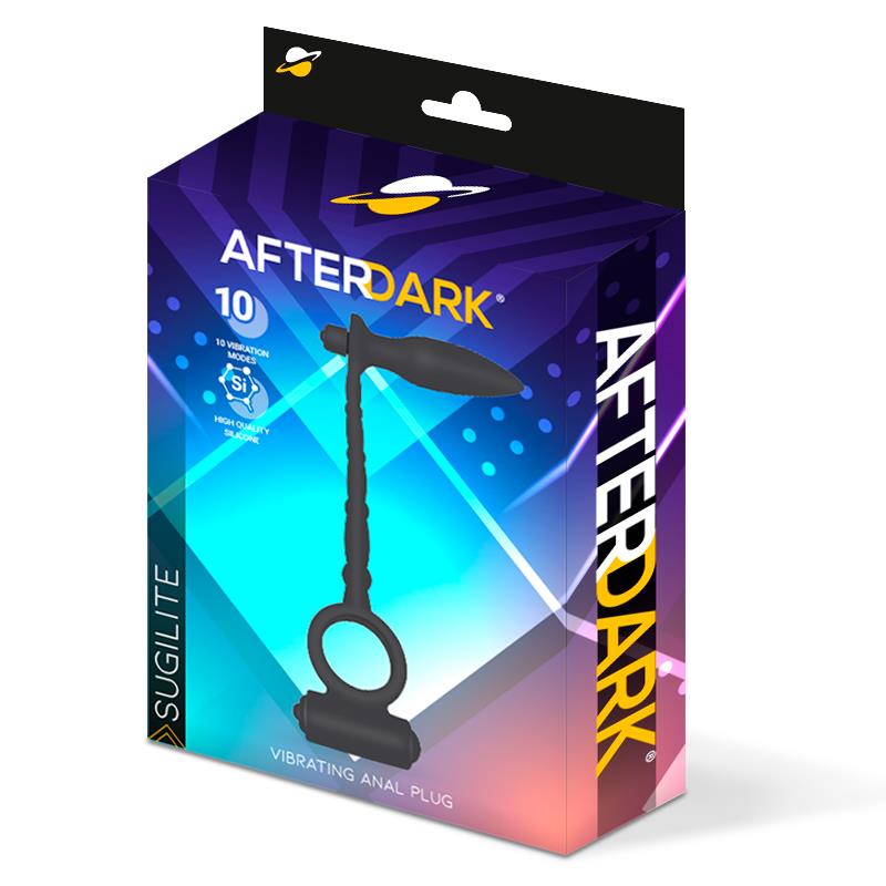 Sugilite Plug Anal Con Vibración Y Anillo Para El Pene Con Vibración