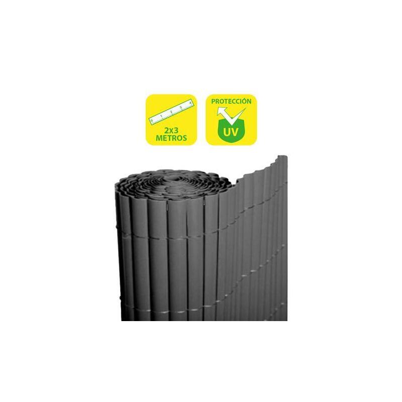 Sungarden Cañizo Plastico Doble Cara 2x3m - Color Gris Oscuro