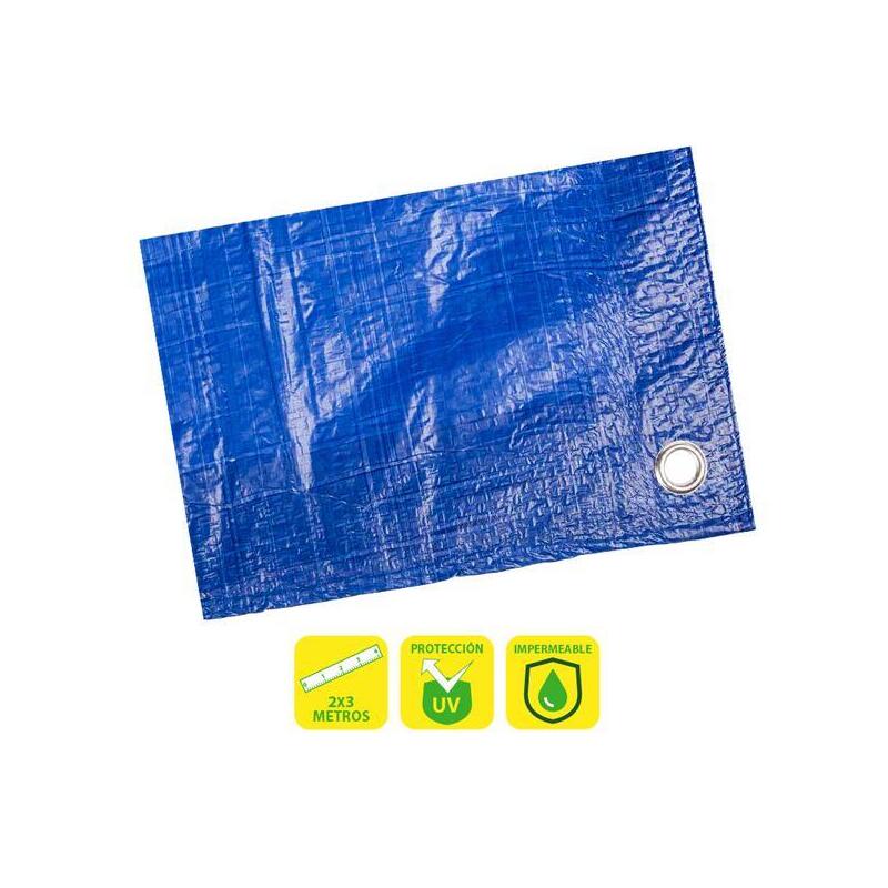 Sungarden Toldo / Lona Con Ojales De Metal 2x3m - Azul