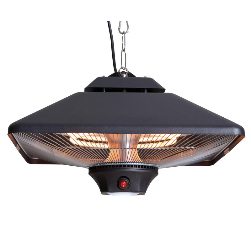 Sunred Calentador Ce17sq-B, Spica Bright Hanging Infrared, 2000 W, Negro