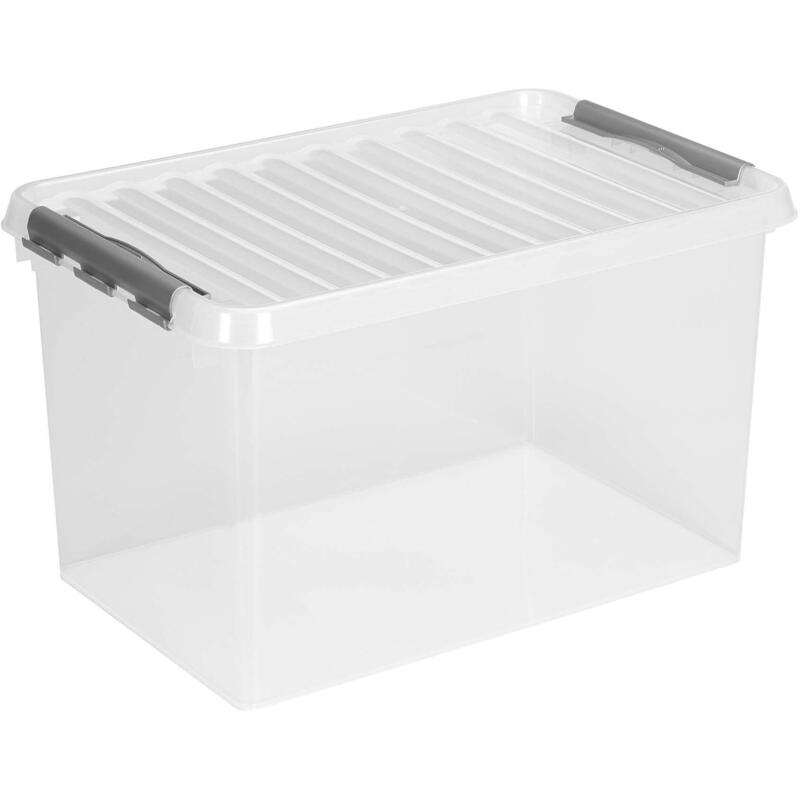 Sunware® Caja De Almacenamiento Q-Line 62,0 L - 60,0 X 40,0 X 34,0 Cm Transparente