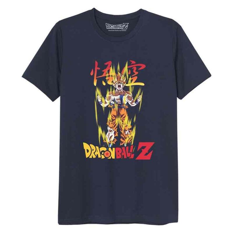 Super Saiyan Goku Talla Mm Camiseta Negra Chico Dragon Ball