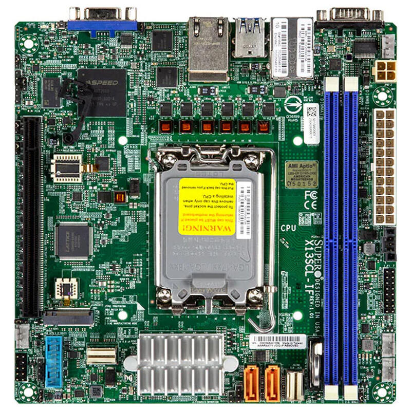Supermicro Placa Base X13scl-If Mini-Itx Socket 1700 Ddr5-Only Bulk