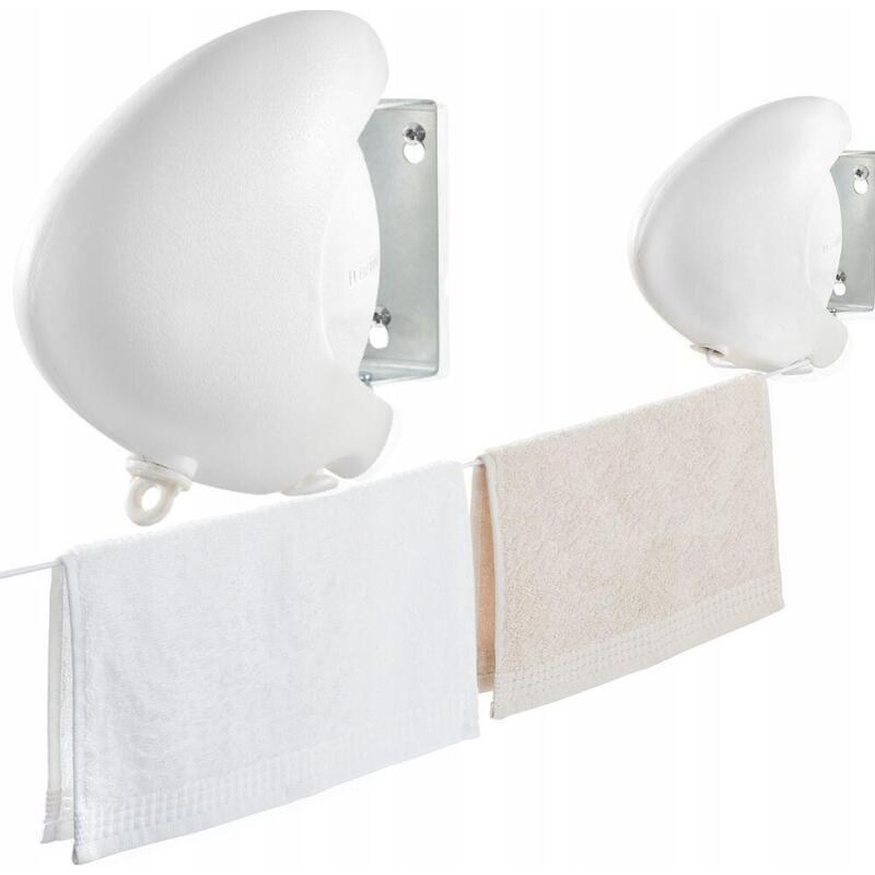 Tendedero De Pared Rollfix Individual De 80 Pulgadas De Largo