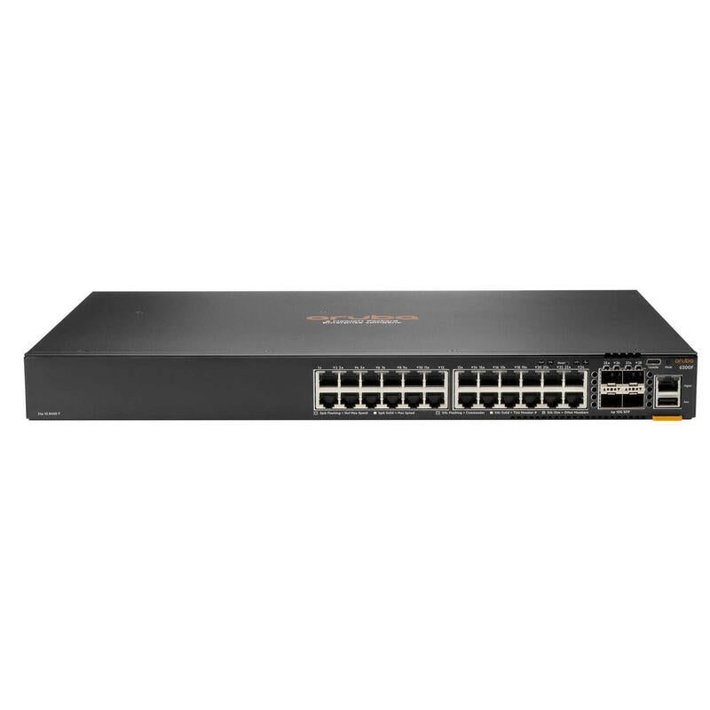 Switch Aruba Cx 6200f 24g Class-4 Poe 4sfp+ 370w Gestionado L3 Gigabit Ethernet (10/100/1000) Energía Sobre Ethernet (Poe) 1u