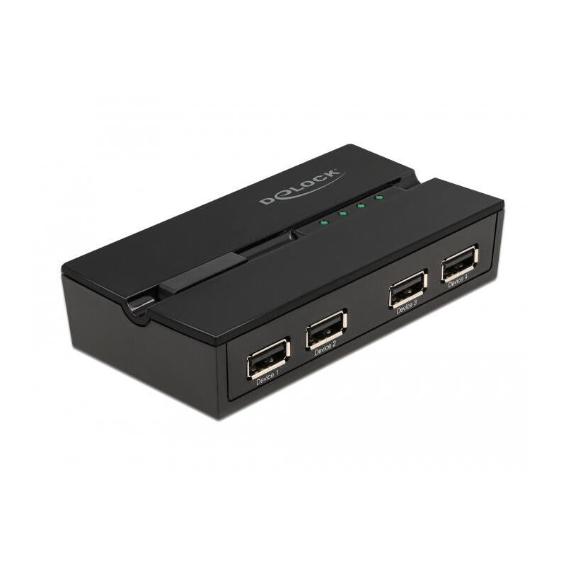 Switch Delock Usb 2.0 Para 4 Pc En 4 Dispositivos, Interruptor Usb 11494