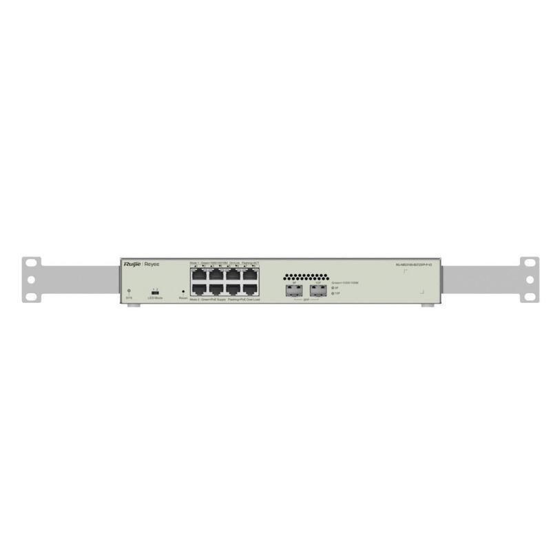Switch Gestionable L2 Ruijie Rg-Nbs3100-8gt2sfp-P-V2 8xrj45 Gb 2xsfp Ge 8xpoe 125w Gestion Nube
