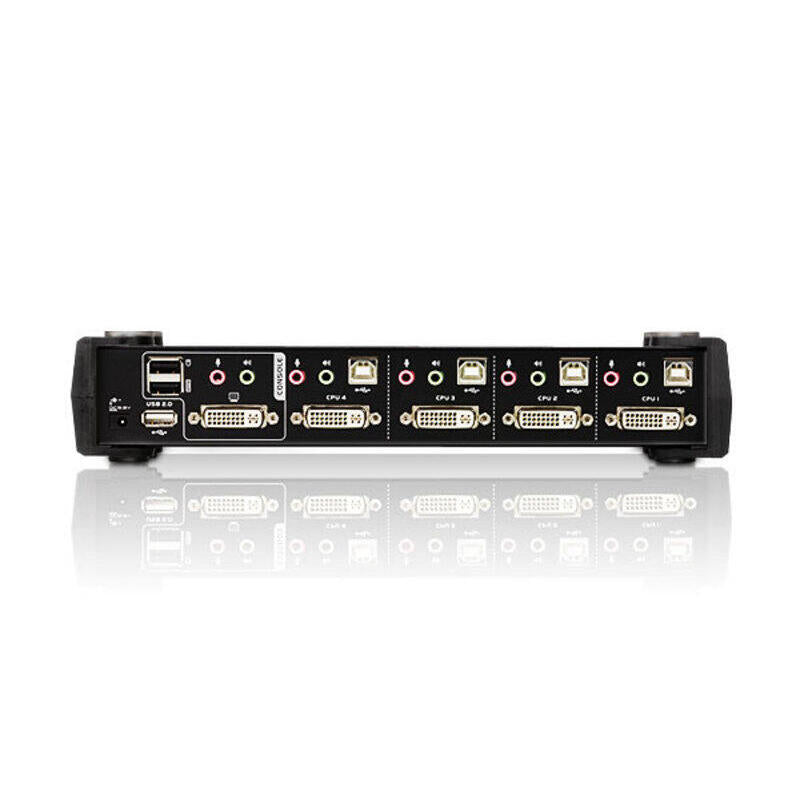 Switch Kvmp, 4 Puertos, Aten Cubiq Cs1784a, Dvi, Usb 2.0, Audio 2.1