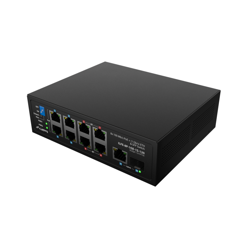 Switch Lanberg Industrial Poe 4xbt 4xat Sfp/Eth Din Fast Ethernet Sin Gestion