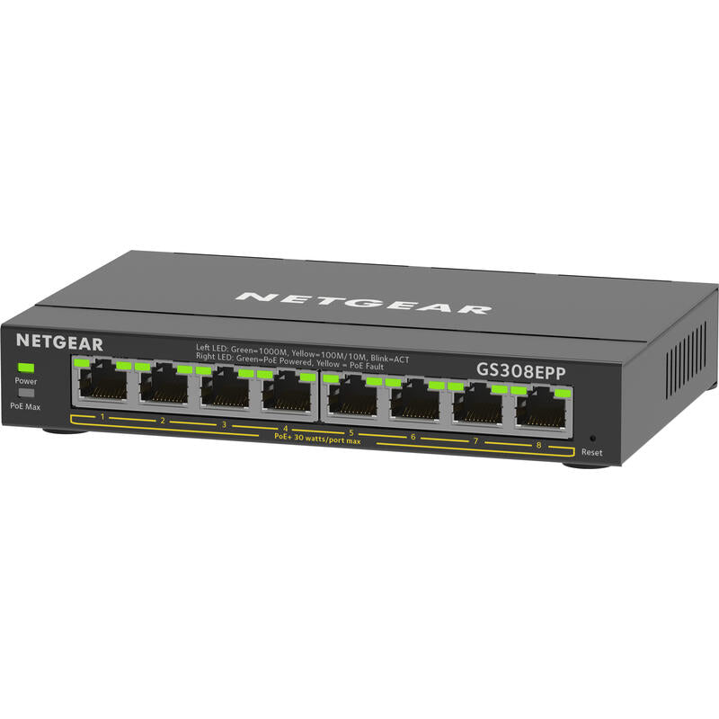 Switch Netgear 8x Ge Gs308epp-100pes