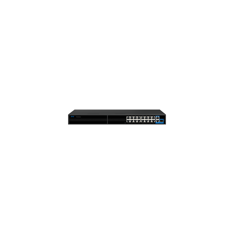 Switch Poe De 16 10/100 + 2 10/100/1000 Puertos Con Ia