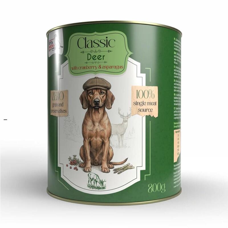 Syta Micha Mokra Karma Para Perro Jelen Z Zurawina, Bezzbozowa - Puszka 800g