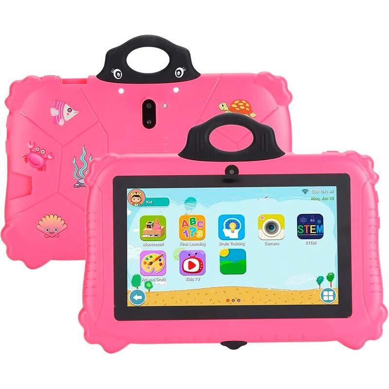 Tablet Powerbasics Mt6735 2gb/16gb Panda Rosa Para Niños