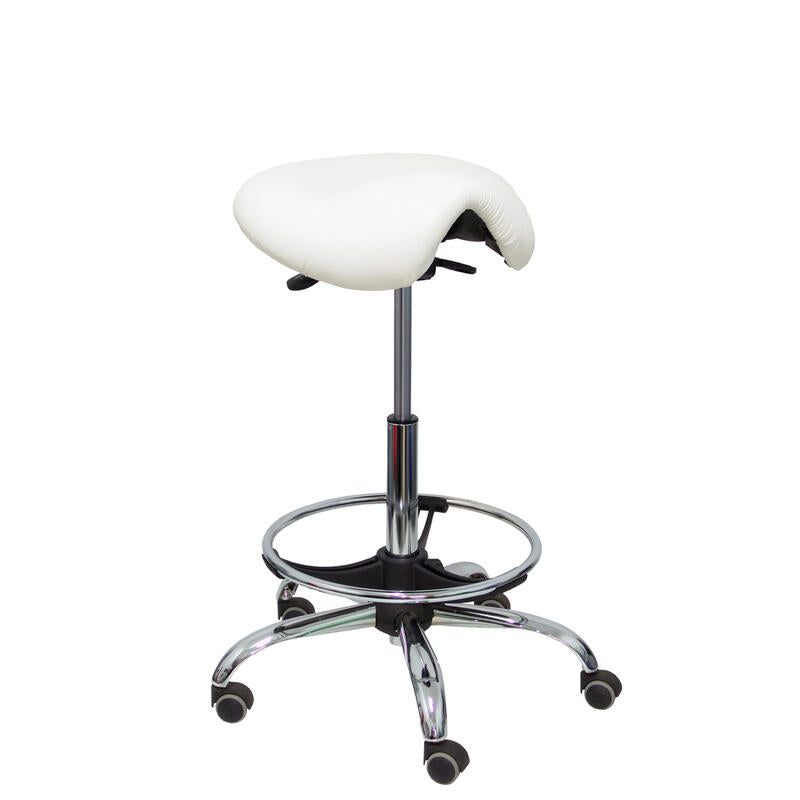 Taburete Alatoz Similpiel Blanco