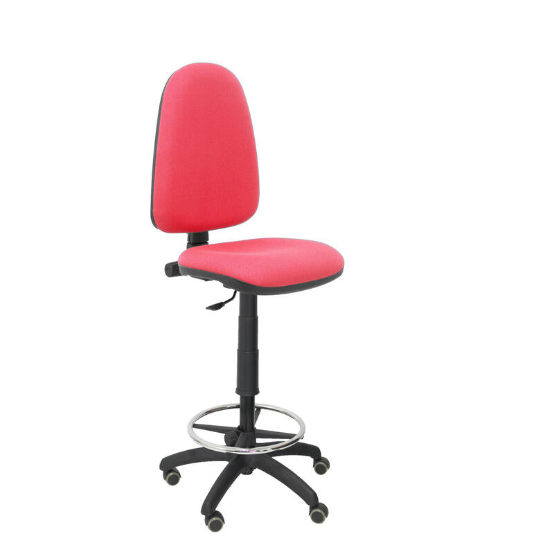 Taburete Ayna Bali Rojo Ruedas De Parqué