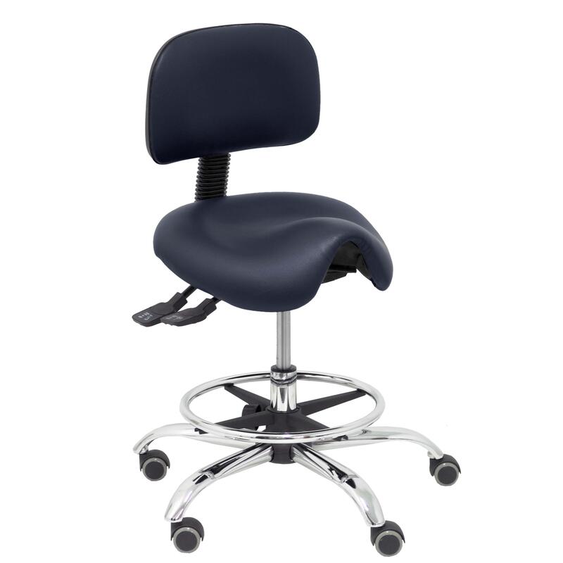 Taburete Zarza Similpiel Negro
