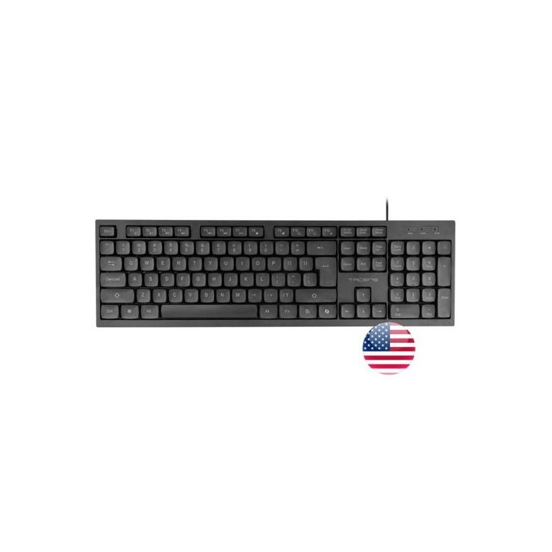 Tacens Anima Ak02 Teclado Completo - Cable 1.3m - Disposicion Inglesa Qwerty Us - Teclas Silenciosas De Perfil Bajo -