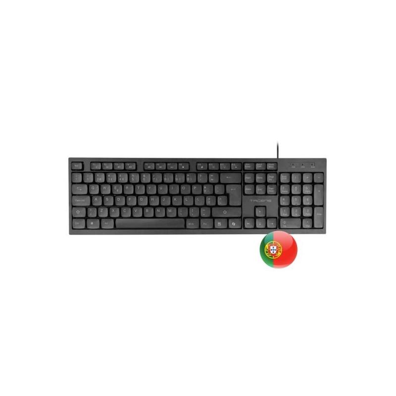 Tacens Anima Ak02 Teclado Completo - Cable 1.3m - Disposicion Portuguesa Qwerty Pt - Teclas Silenciosas De Perfil Bajo