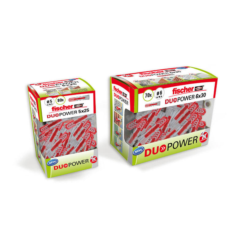 Taco Duopower Ø6x30mm Diy 70 Unid. 536386 Fischer