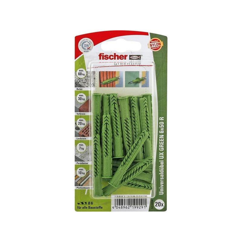 Taco Universal Fischer Ux Verde 6x50 Rk