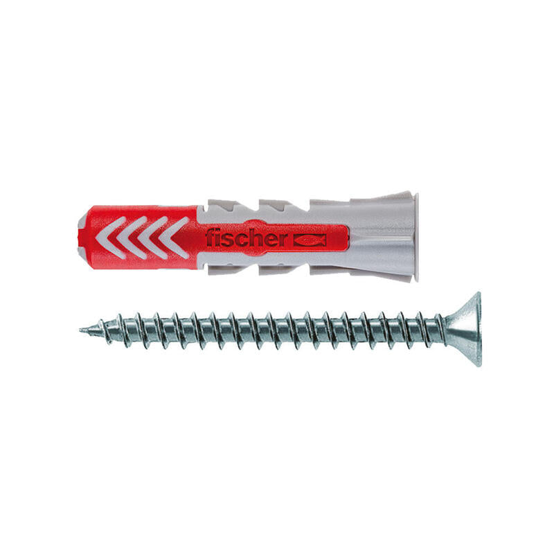 Tacos Duopower T Ø6 X 30 Mm + Tornillos Ø4,5 X 40 Mm, Bote 375 Uds