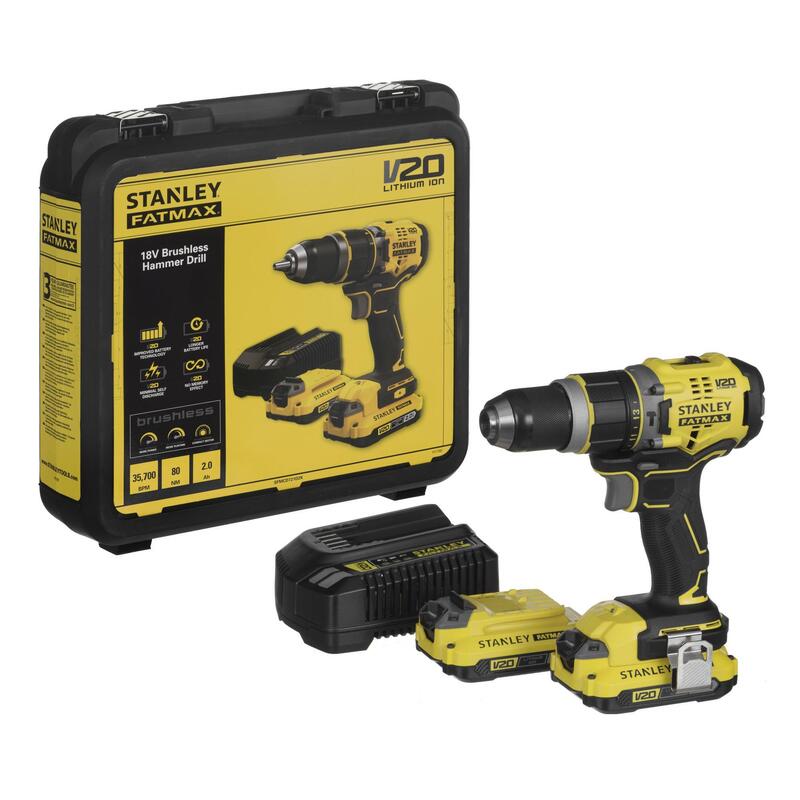 Taladro Atornillador 18v Stanley Sfmcd721d2k