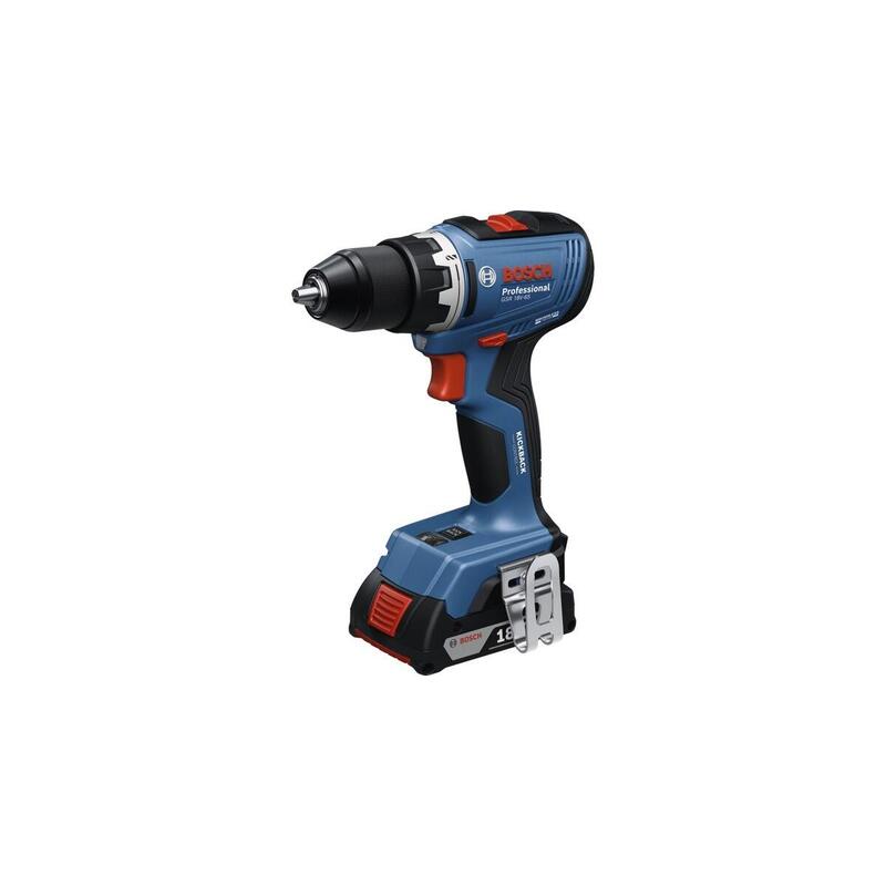 Taladro Bosch Professional Atornillador Inalámbrico Gsr 18v-65 Professional Solo, 18 Voltios Azul, Sin Batería Ni Cargador 06019n3200