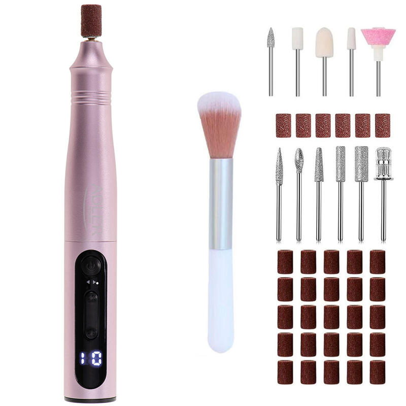 Taladro Eléctrico Para Uñas Adler Ad 2181 Set 11 En 1, Rosa