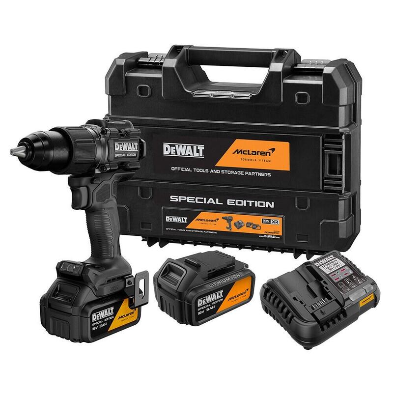 Taladro Percutor Sin Escobillas Mclaren Xr 18 V Ø13 Mm, Con 2 Baterías 5 Ah Y Cargador