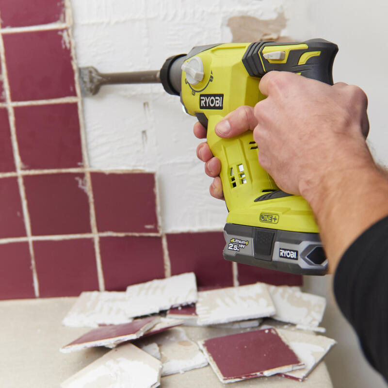 Taladro Ryobi R18sds-0 1300 Rpm Sds Plus 1,7 Kg Negro, Verde
