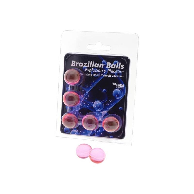 Taloka - Brazilian Balls Gel Excitante Efecto Vibración Refrescante 5 Bolas