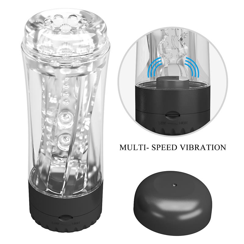 Pretty Love - Tamara Masturbador Masculino Vibrador Multivelocidad Negro