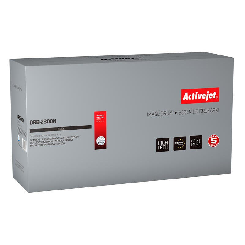 Tambor Activejet Drb-2300n (Reemplazo Para Brother Dr-2300 - Supreme - 12.000 Páginas - Negro)