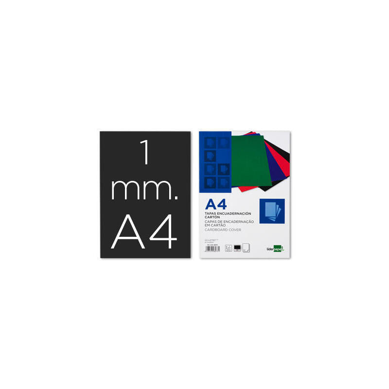 Tapa Enc Carton A4 1mm Neg 50u