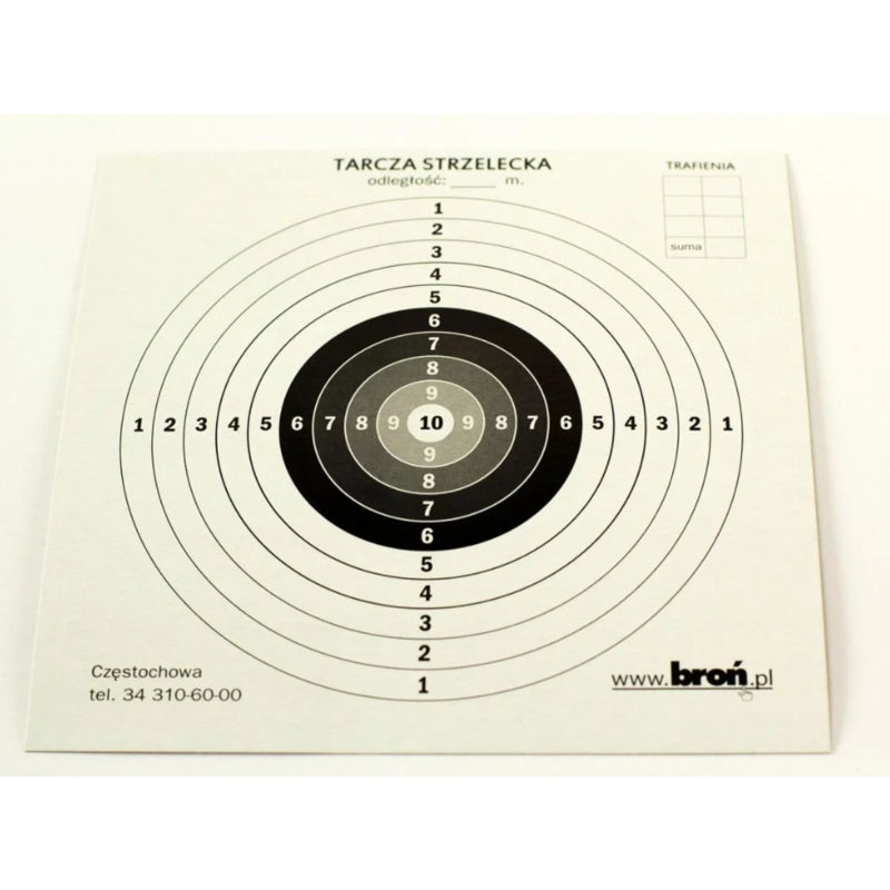 Tarcze Papierowe 17x17 Cm 100 Szt.