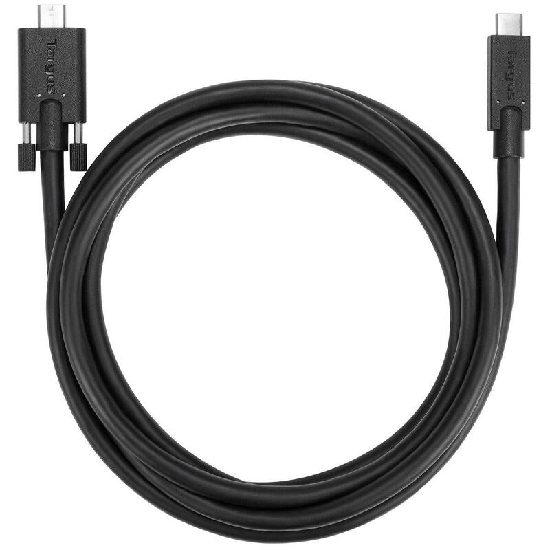 Targus Cable Usb Usb-C (M) A Usb-C (M) Atornillable 1.8 M Negro Para P/N: Dock191usz Dock430euz Dock430usz
