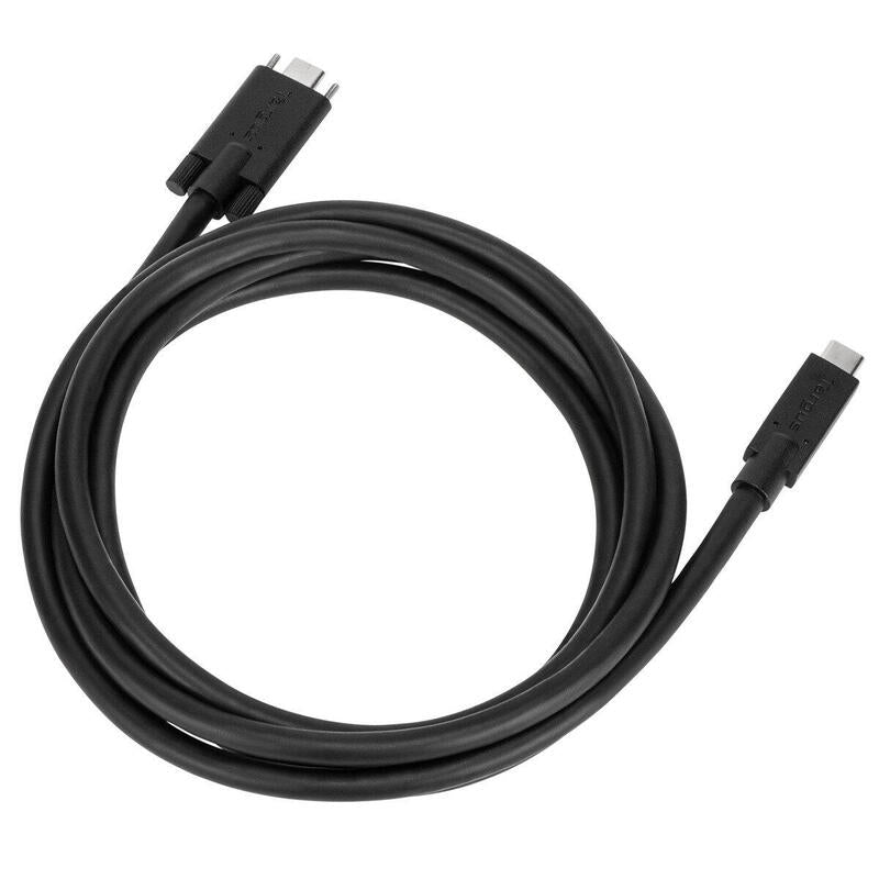 Targus Cable Usb Usb-C (M) A Usb-C (M) Atornillable 1.8 M Negro Para P/N: Dock191usz Dock430euz Dock430usz