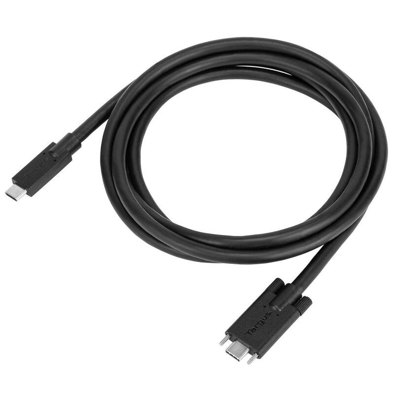 Targus Cable Usb Usb-C (M) A Usb-C (M) Atornillable 1.8 M Negro Para P/N: Dock191usz Dock430euz Dock430usz
