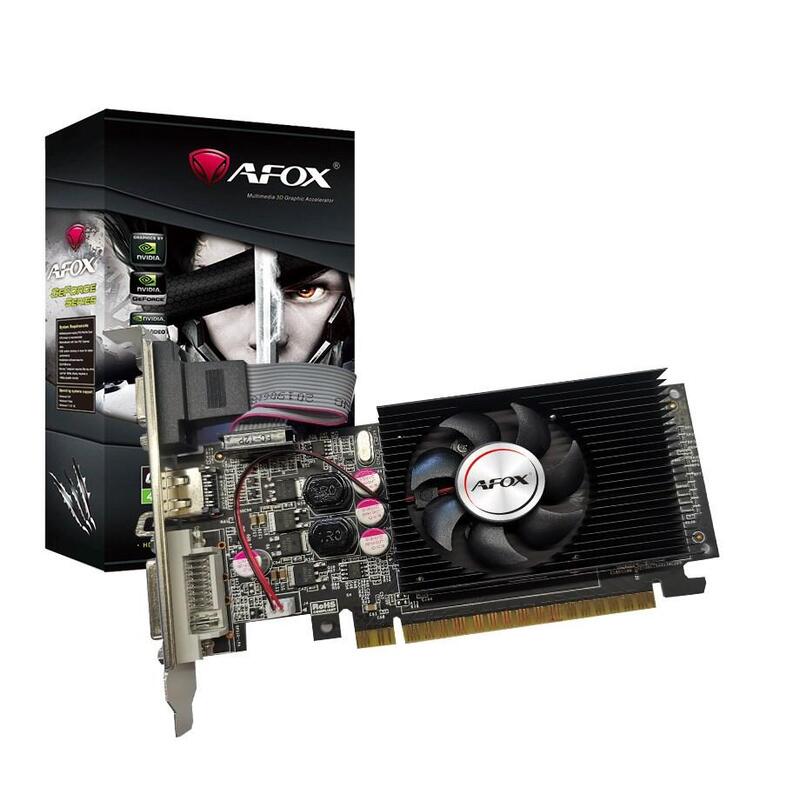 Tarjeta Grafica Afox Geforce Gt610 1gb Ddr3 64bit Dvi Hdmi Vga Lp Fan Af610-1024d3l7-V6