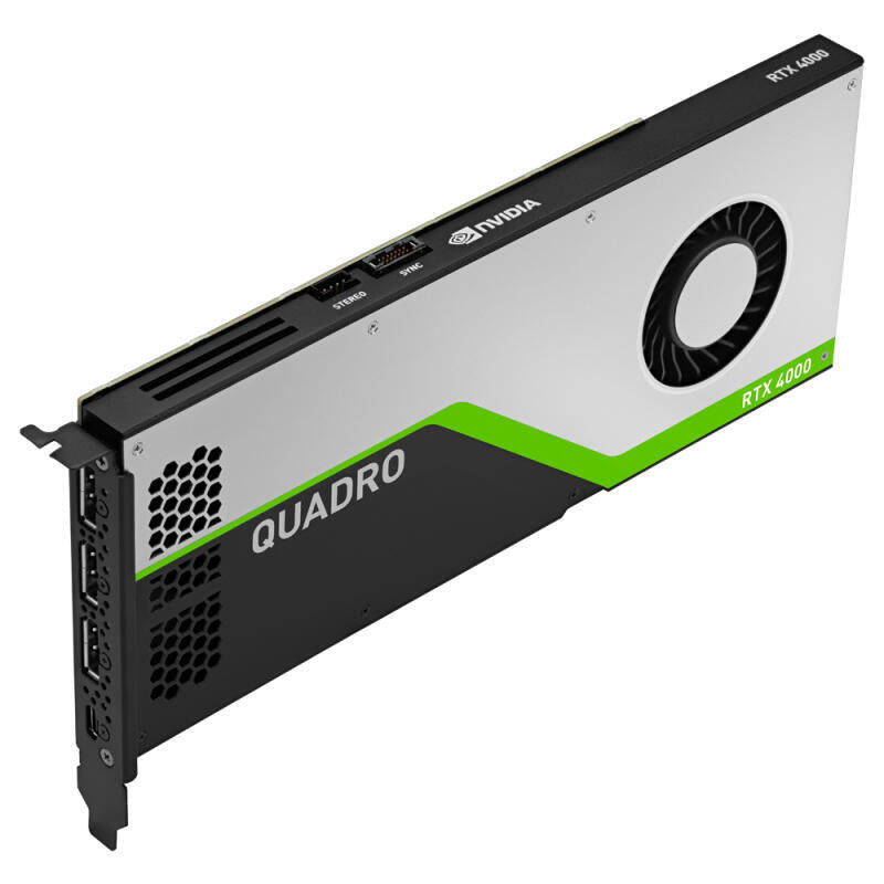 Tarjeta Gráfica Pny Quadro Rtx 4000 8gb Gddr6x 3xdp/Usb Tipo-C/8 Pin/Stereo Vcqrtx4000-Pb