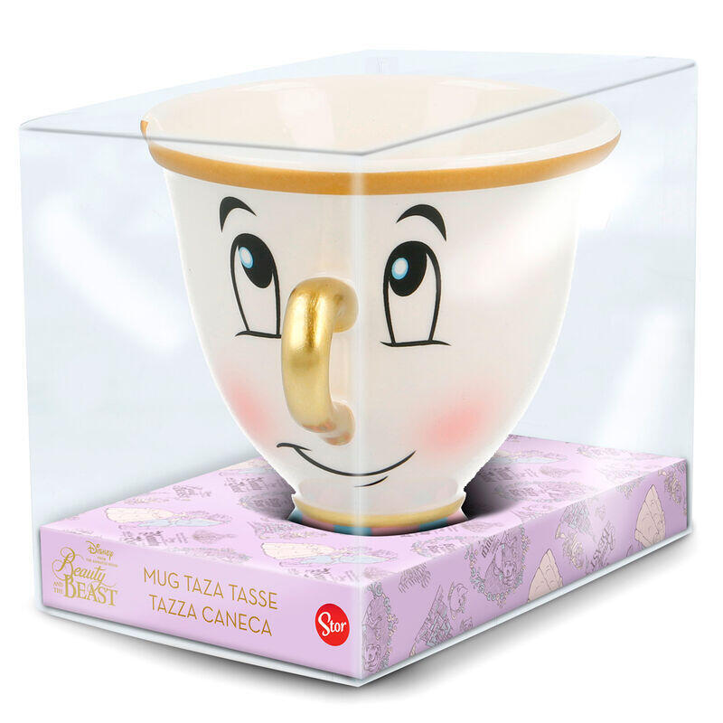 Taza 3d Chip La Bella Y La Bestia Disney