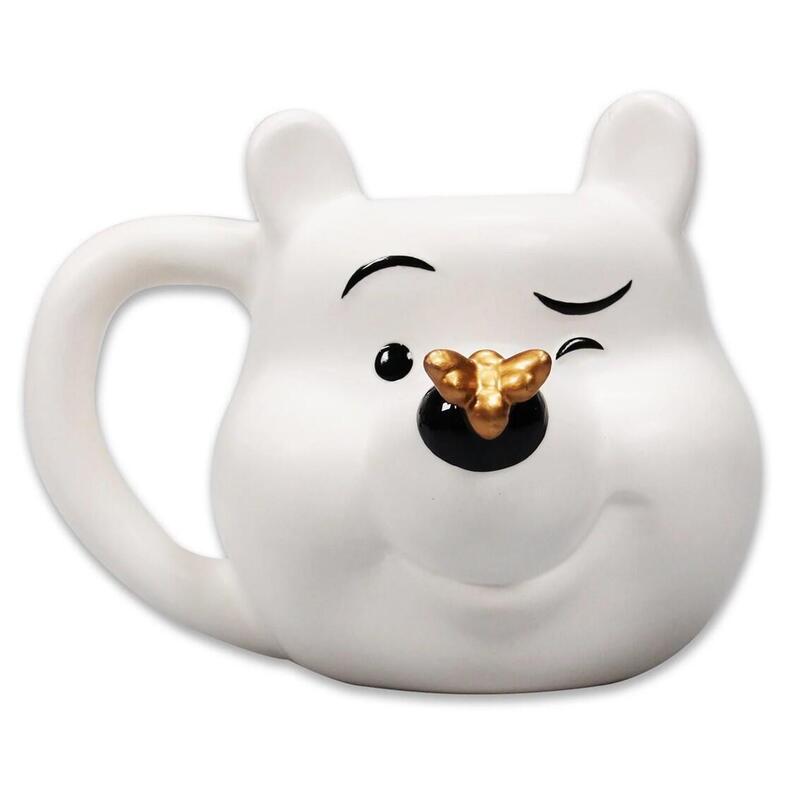 Taza 3d Half Moon Bay Winnie The Pooh Abeja Dorada 550ml