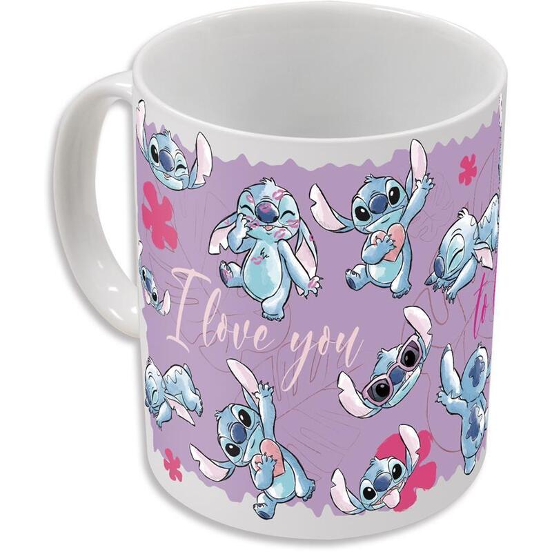 Taza Cerámica 325ml Cambio Color Stitch (Caja Regalo)